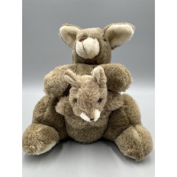 Current Inc Kangaroo W/ Joey In Pouch Plush 8” Realistic Stuffed Animal - Picture 5 of 8
